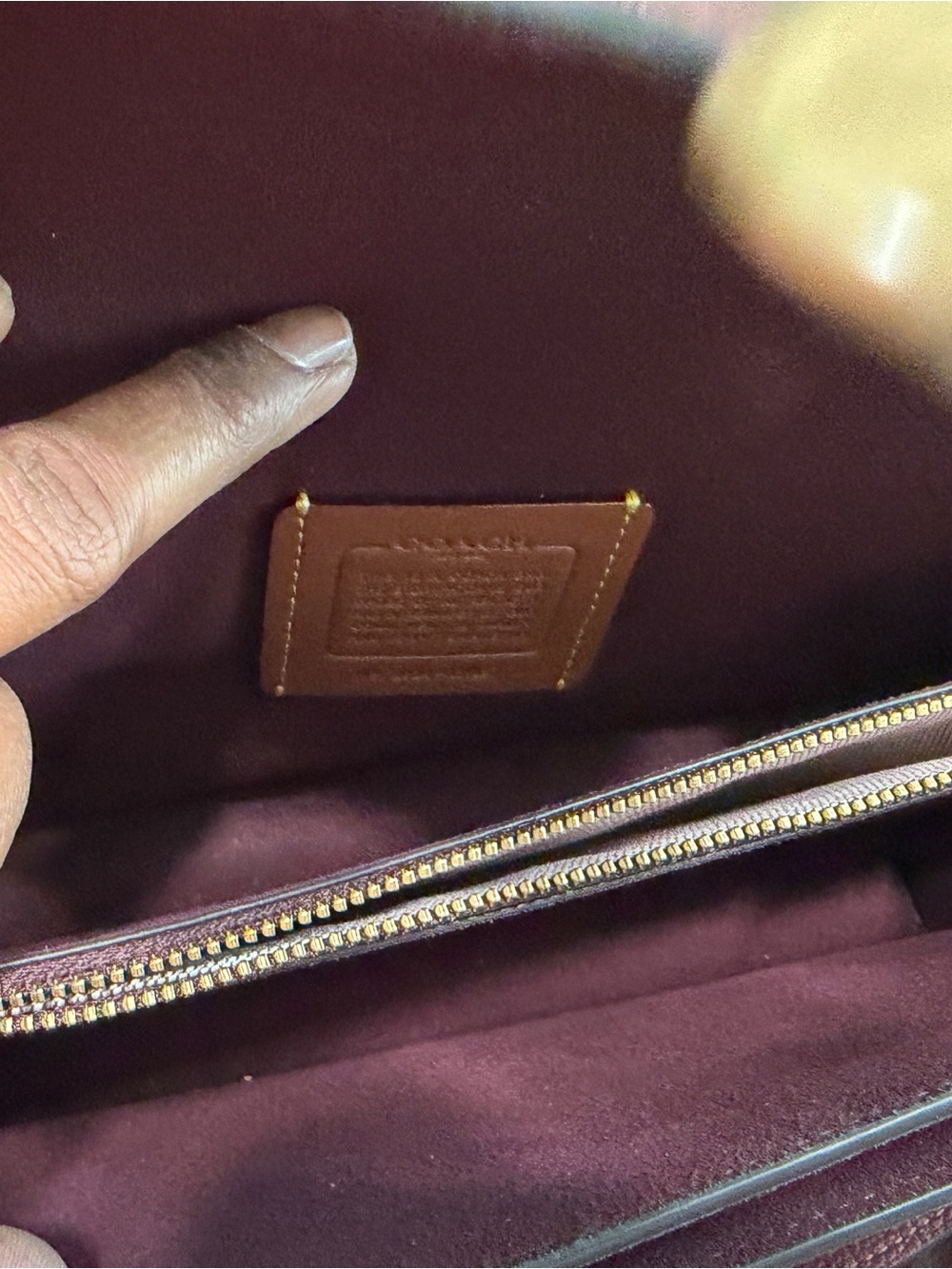 NWOT Coach Tabby 26 in Merlot - Picture 6 of 14